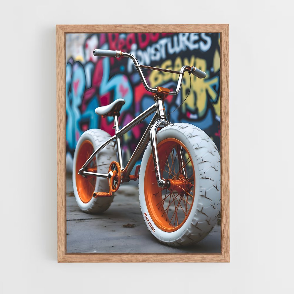 Poster BMX Orange Explosion (vue 4)