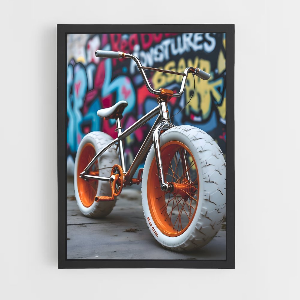 Poster BMX Orange Explosion (vue 2)