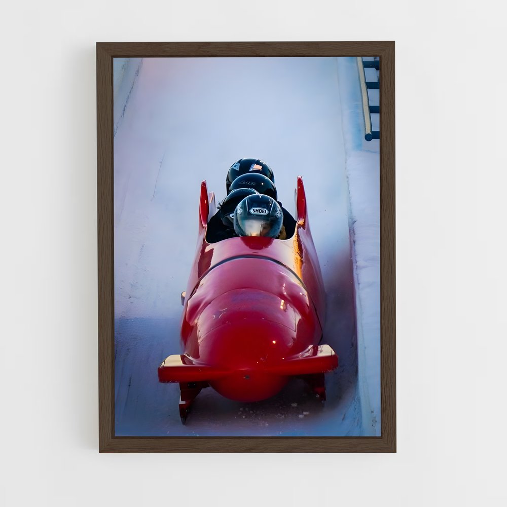 Poster Turbo Rouge – affiche Bobsleigh (vue 5)