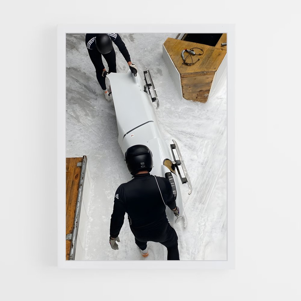 Poster Vitesse Glaciale – affiche Bobsleigh (vue 3)
