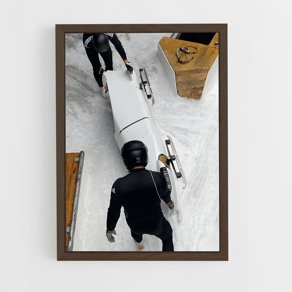 Poster Vitesse Glaciale – affiche Bobsleigh (vue 5)