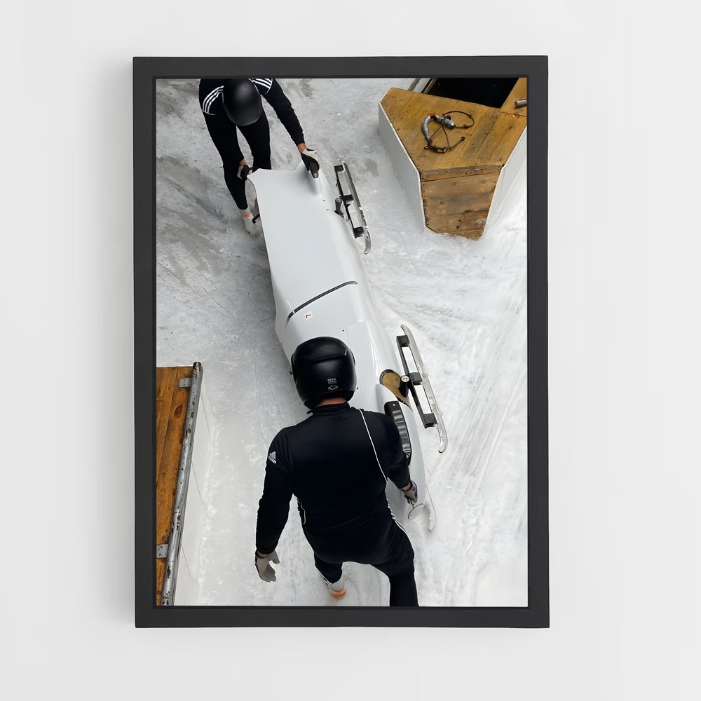 Poster Vitesse Glaciale – affiche Bobsleigh (vue 2)
