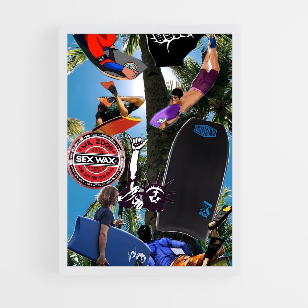 Poster Surfing the Heights – affiche Bodyboard (vue 3)