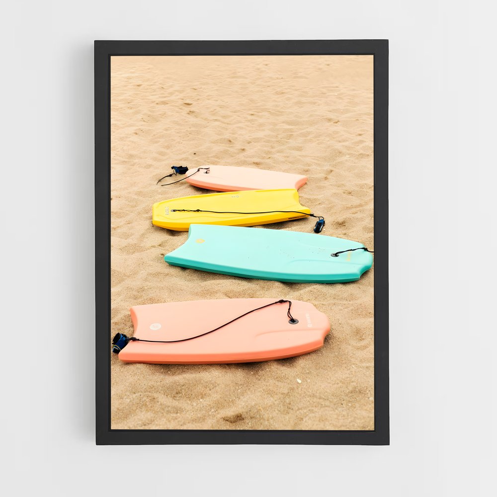 Poster Vagues et Ailes – affiche Bodyboard (vue 2)