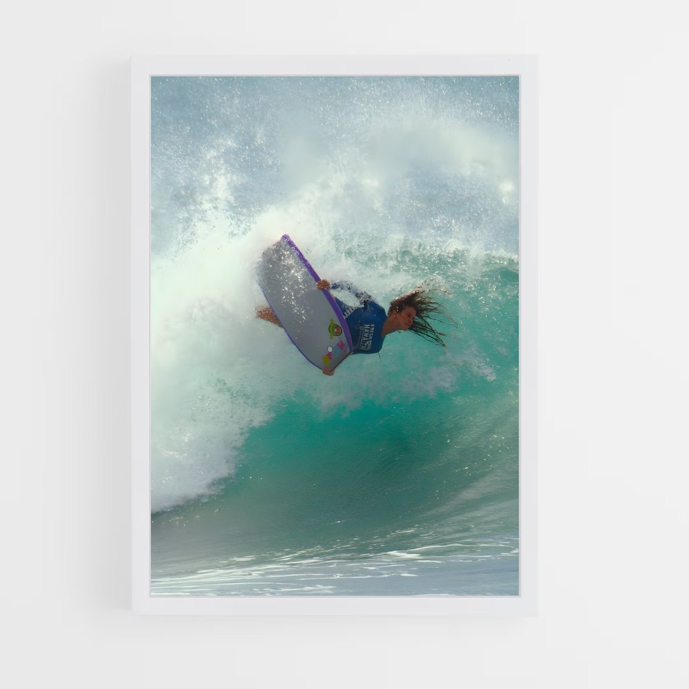 Poster Bodyboard vague (vue 3)