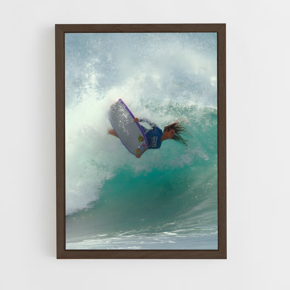 Poster Bodyboard vague (vue 5)