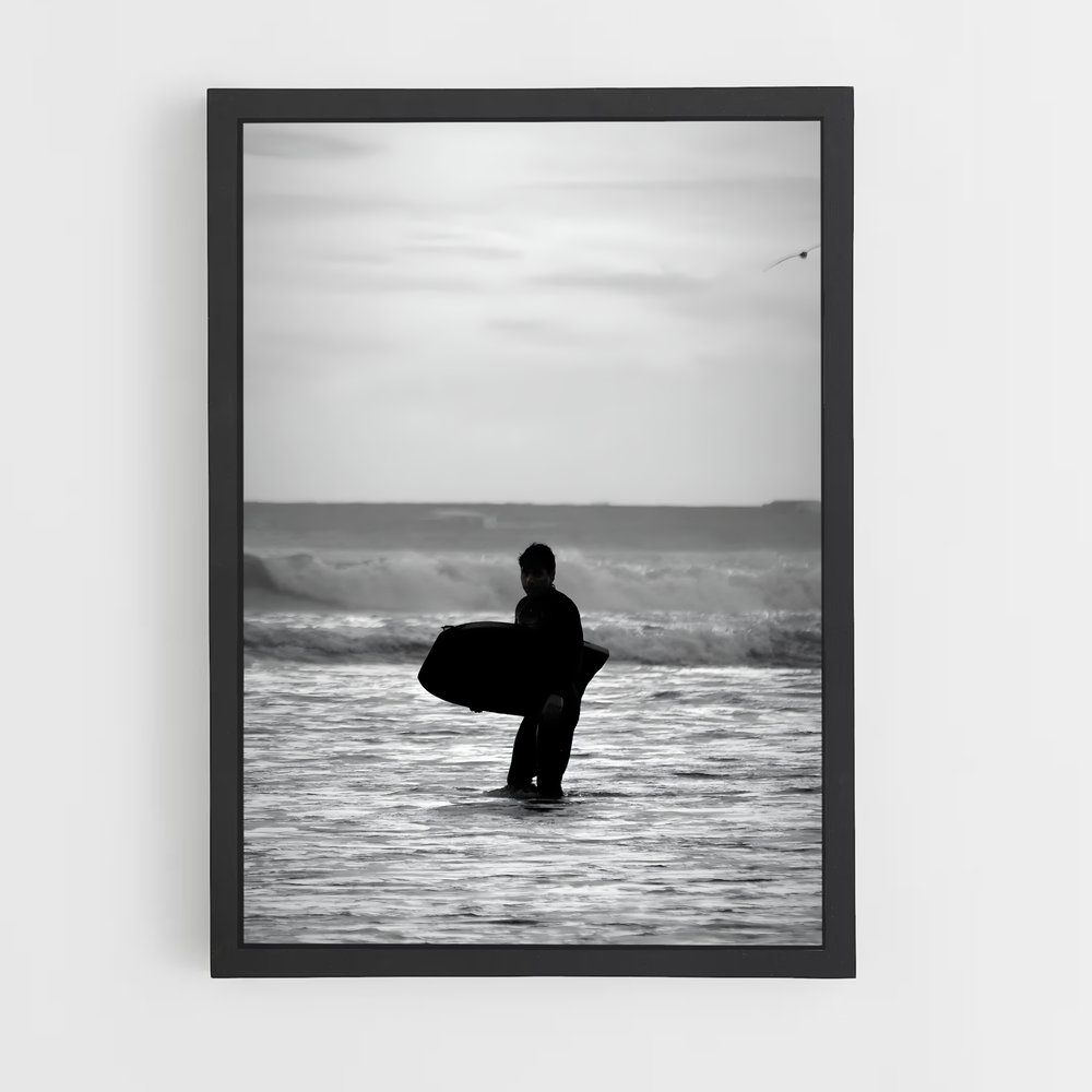 Poster Surfing the Tide – affiche Bodyboard (vue 2)