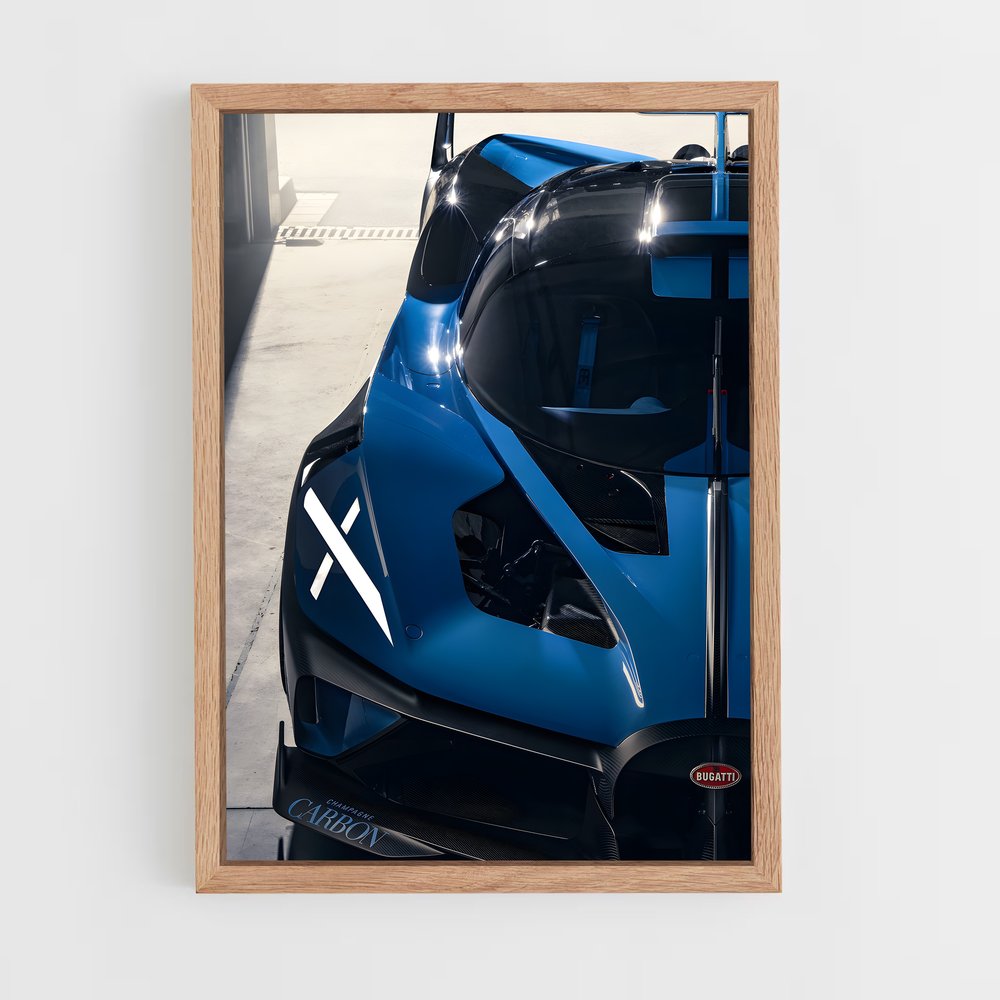 Poster Bolide course – affiche Bugatti (vue 4)
