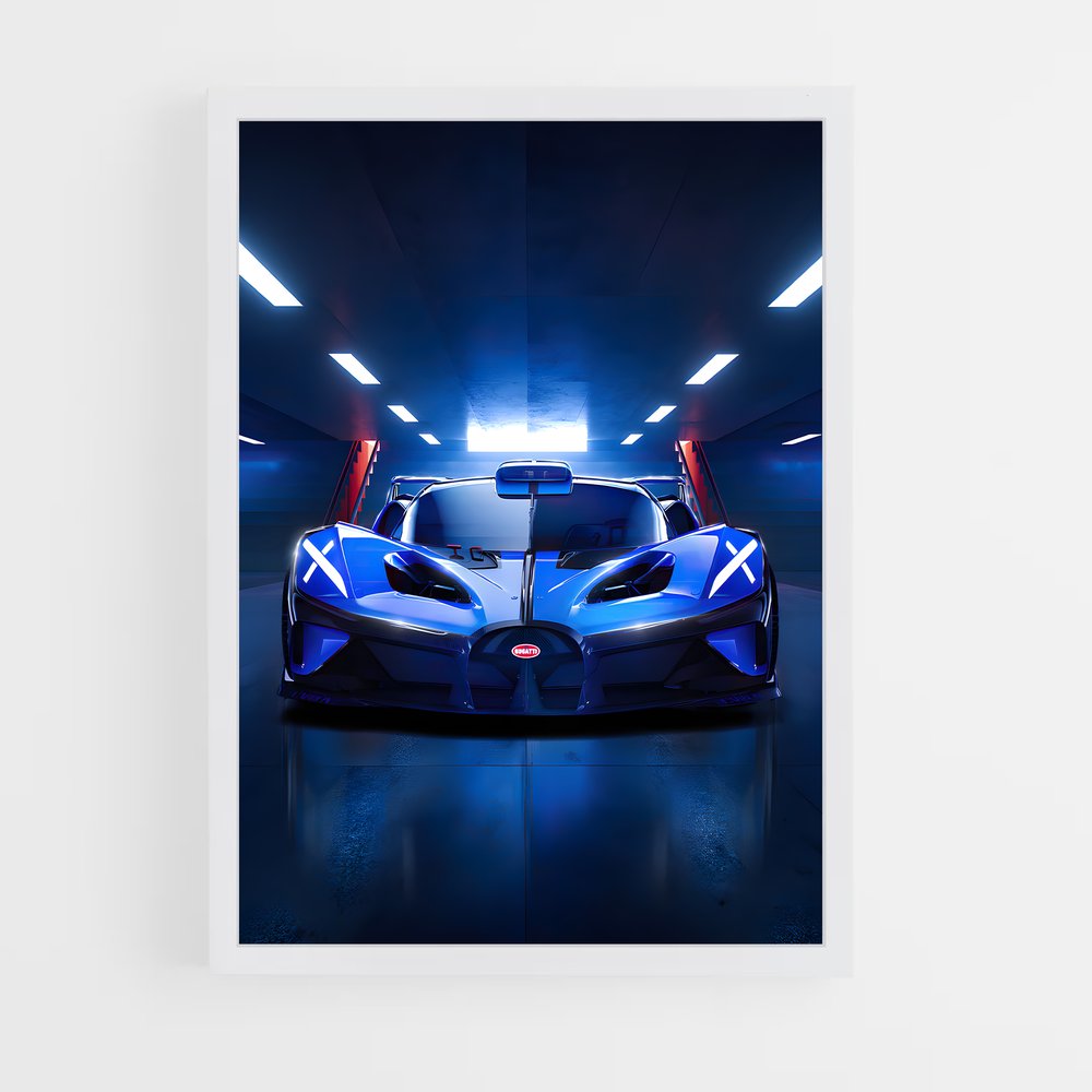 Poster Bolide Tunnel – affiche Bugatti (vue 3)