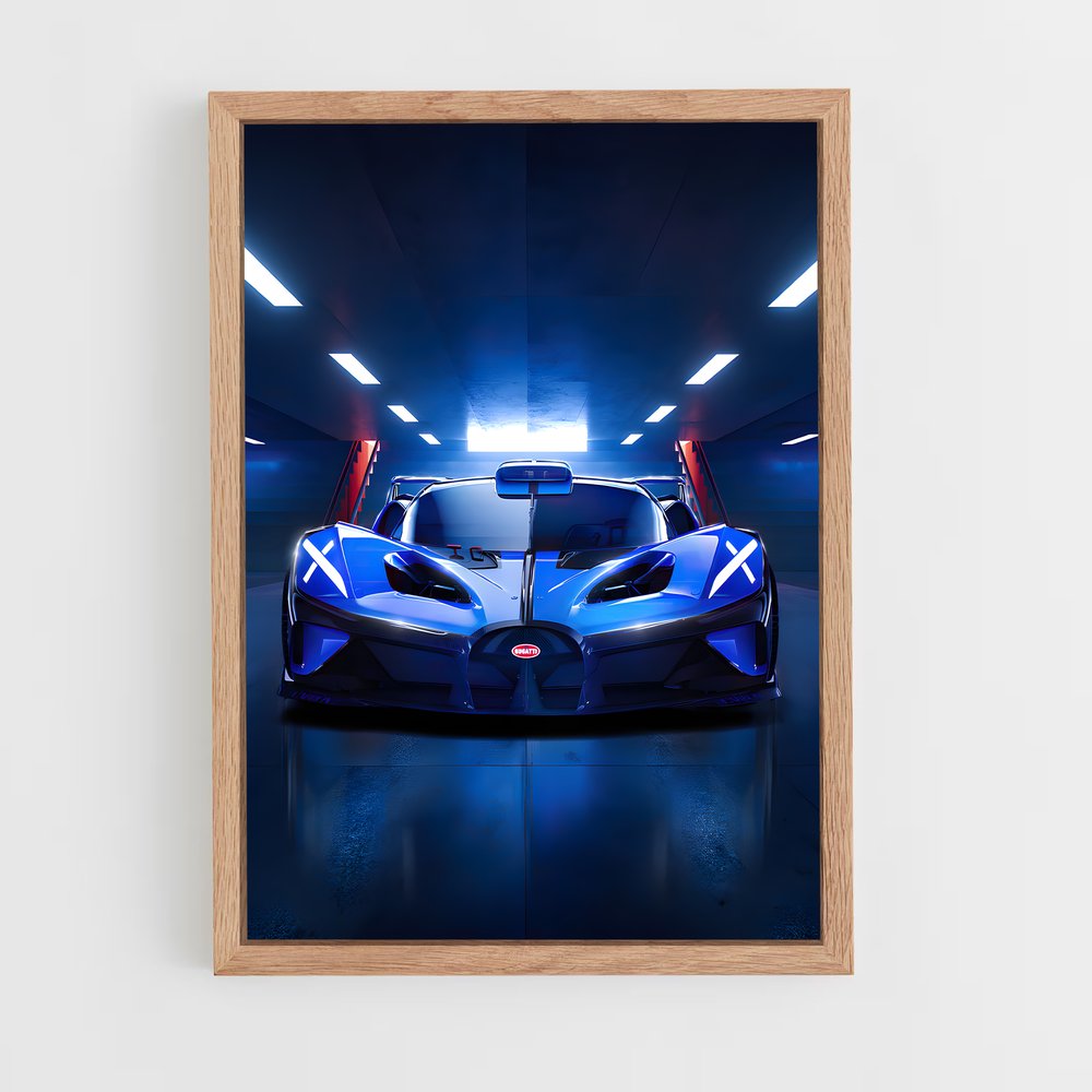Poster Bolide Tunnel – affiche Bugatti (vue 4)