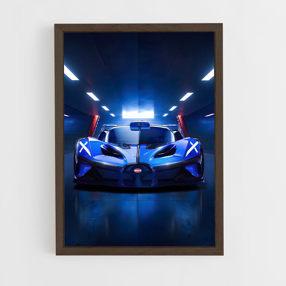 Poster Bolide Tunnel – affiche Bugatti (vue 5)