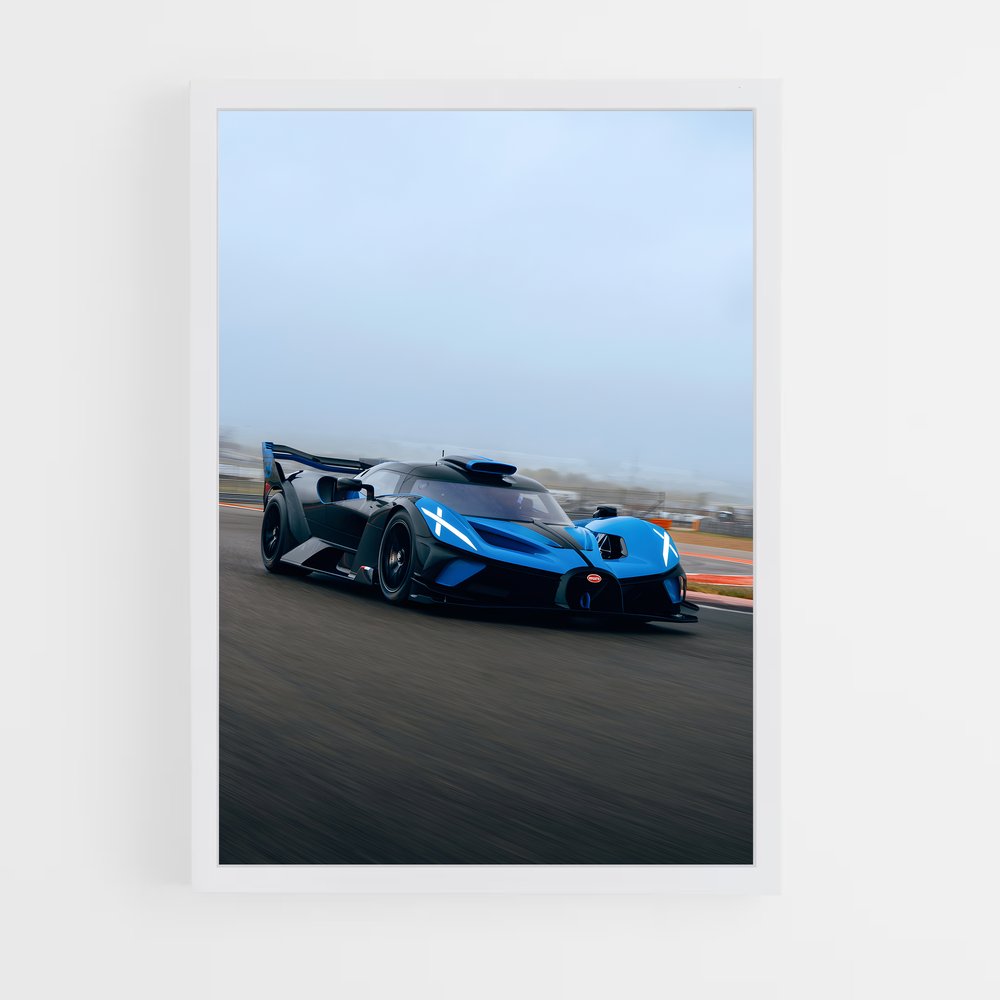 Poster Bolide Accélérez – affiche Bugatti (vue 3)