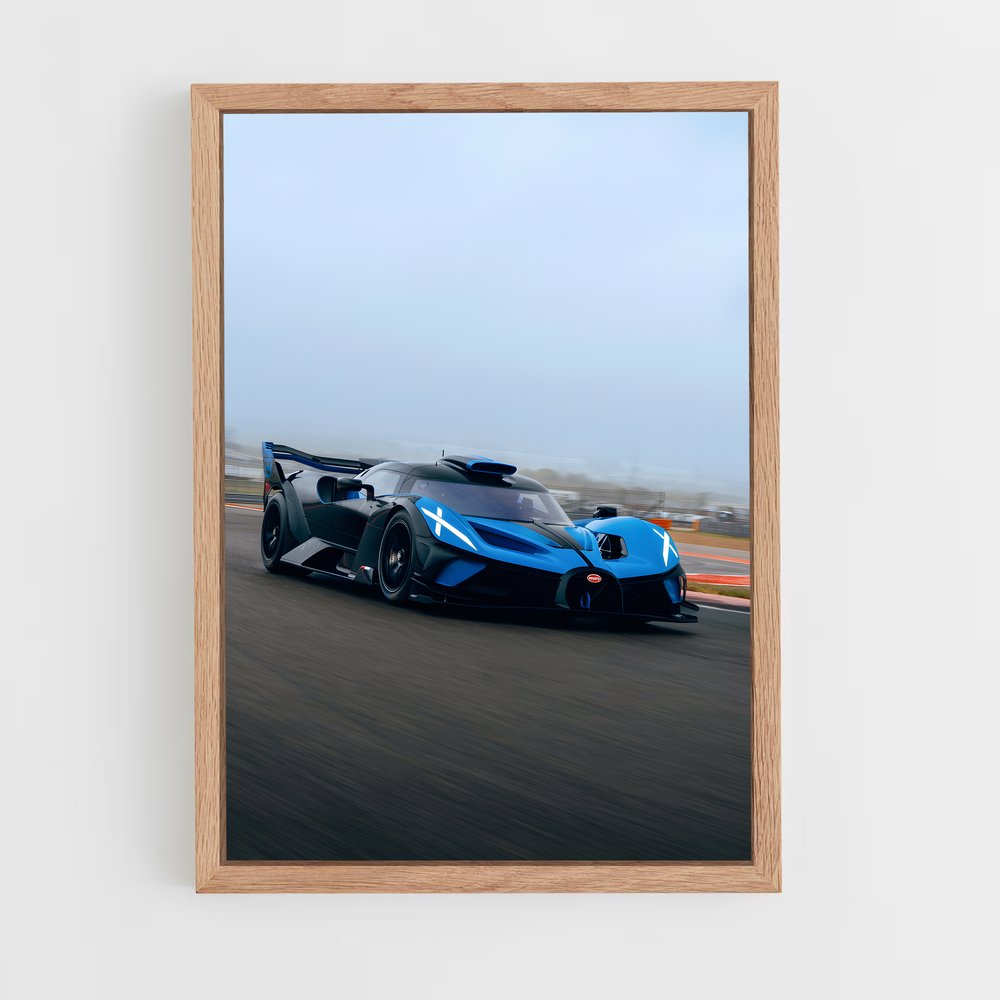 Poster Bolide Accélérez – affiche Bugatti (vue 4)