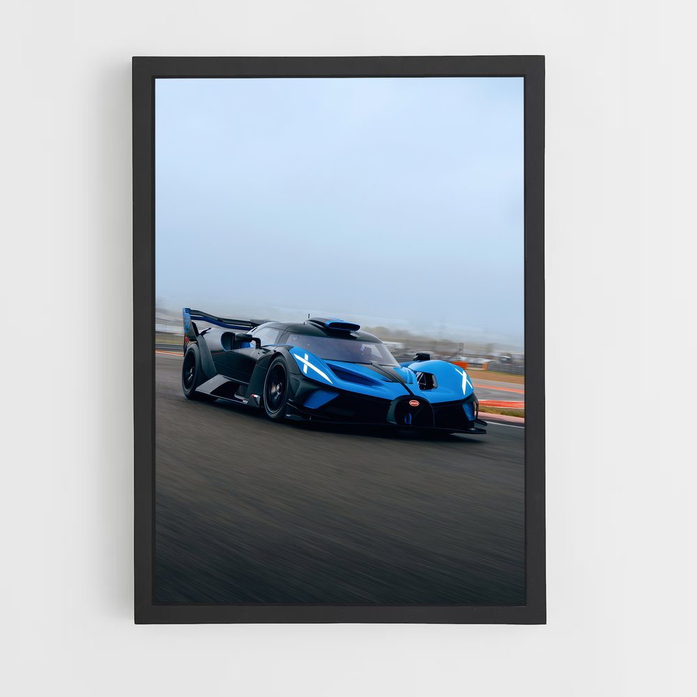 Poster Bolide Accélérez – affiche Bugatti (vue 2)