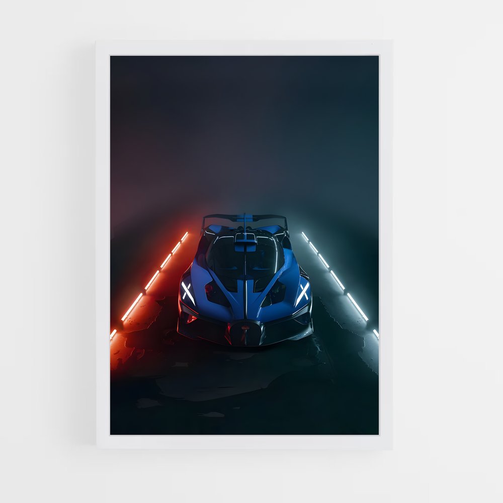 Poster Bolide L'action – affiche Bugatti (vue 3)