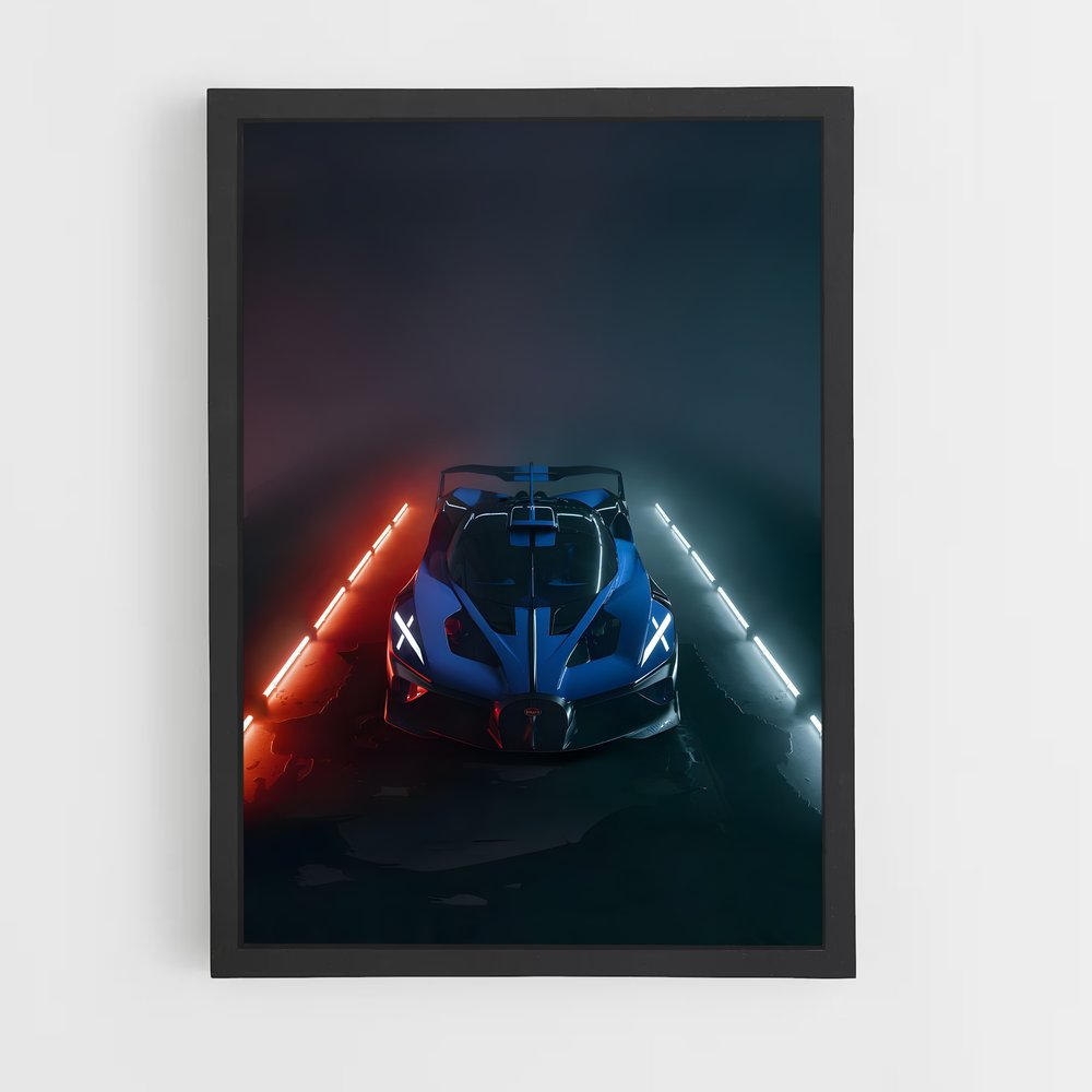 Poster Bolide L'action – affiche Bugatti (vue 2)
