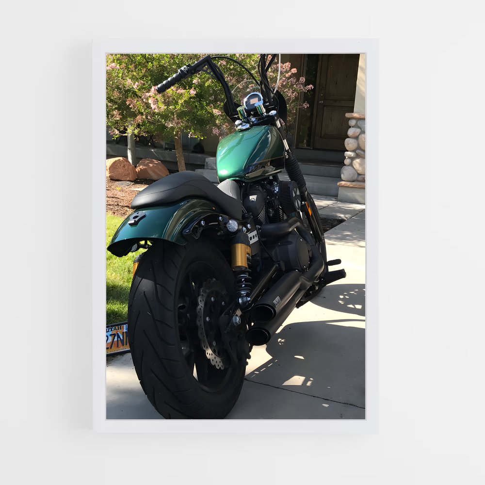 Poster La Moto Verte – affiche Yamaha (vue 3)
