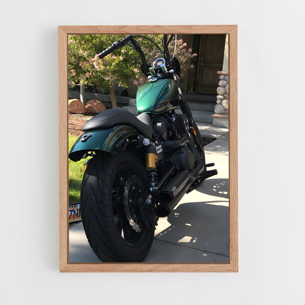 Poster La Moto Verte – affiche Yamaha (vue 4)