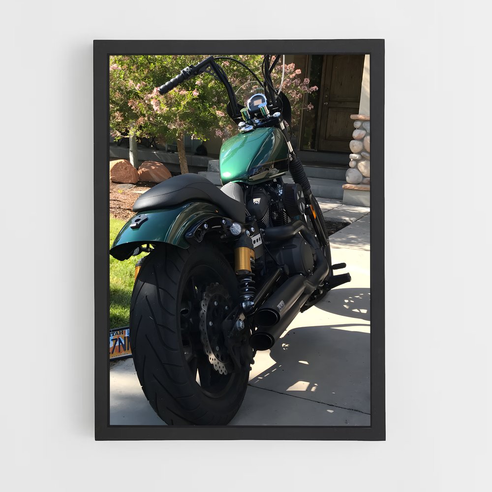 Poster La Moto Verte – affiche Yamaha (vue 2)