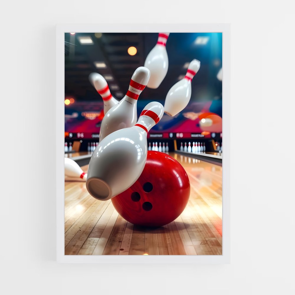 Poster Strike Épique – affiche Bowling (vue 3)