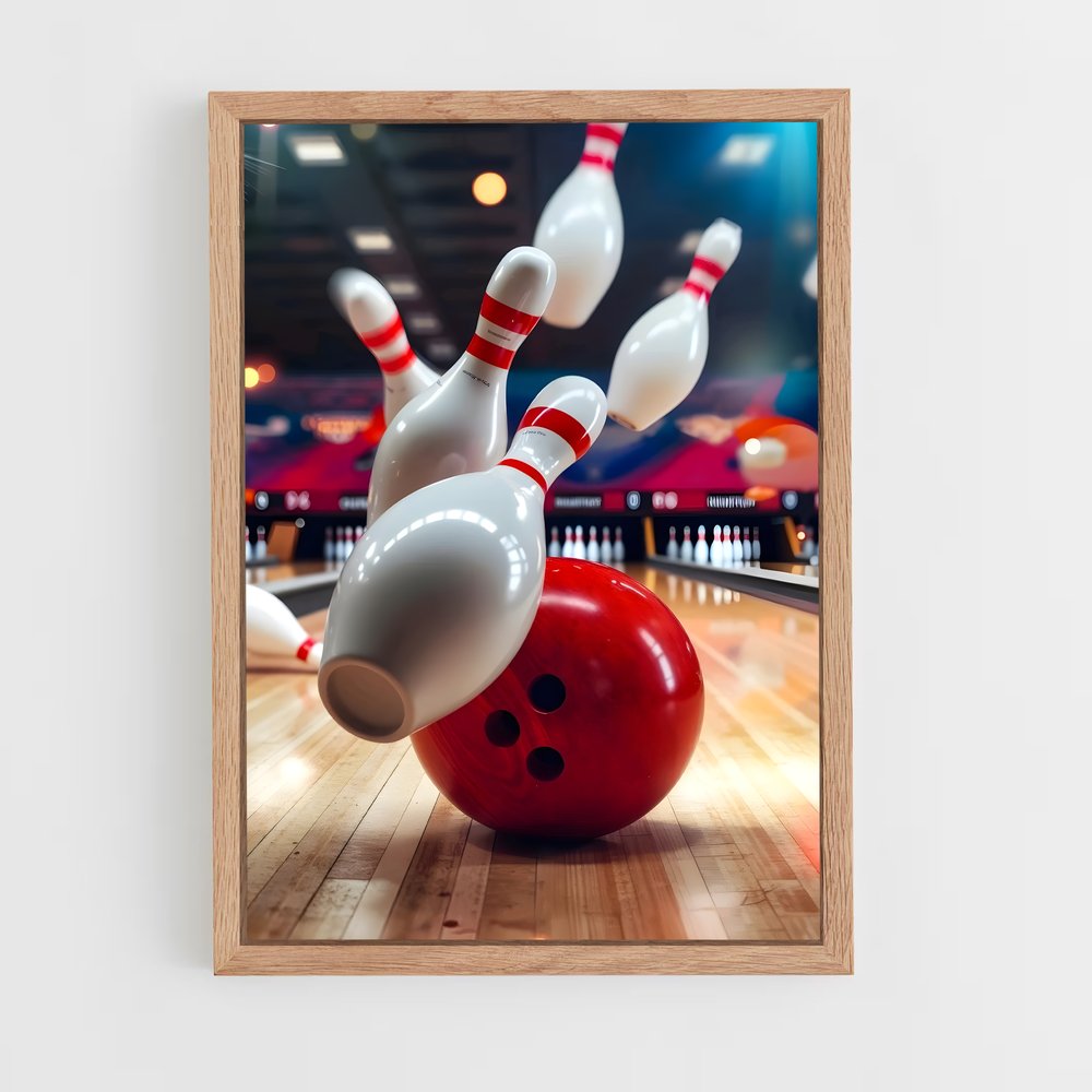 Poster Strike Épique – affiche Bowling (vue 4)