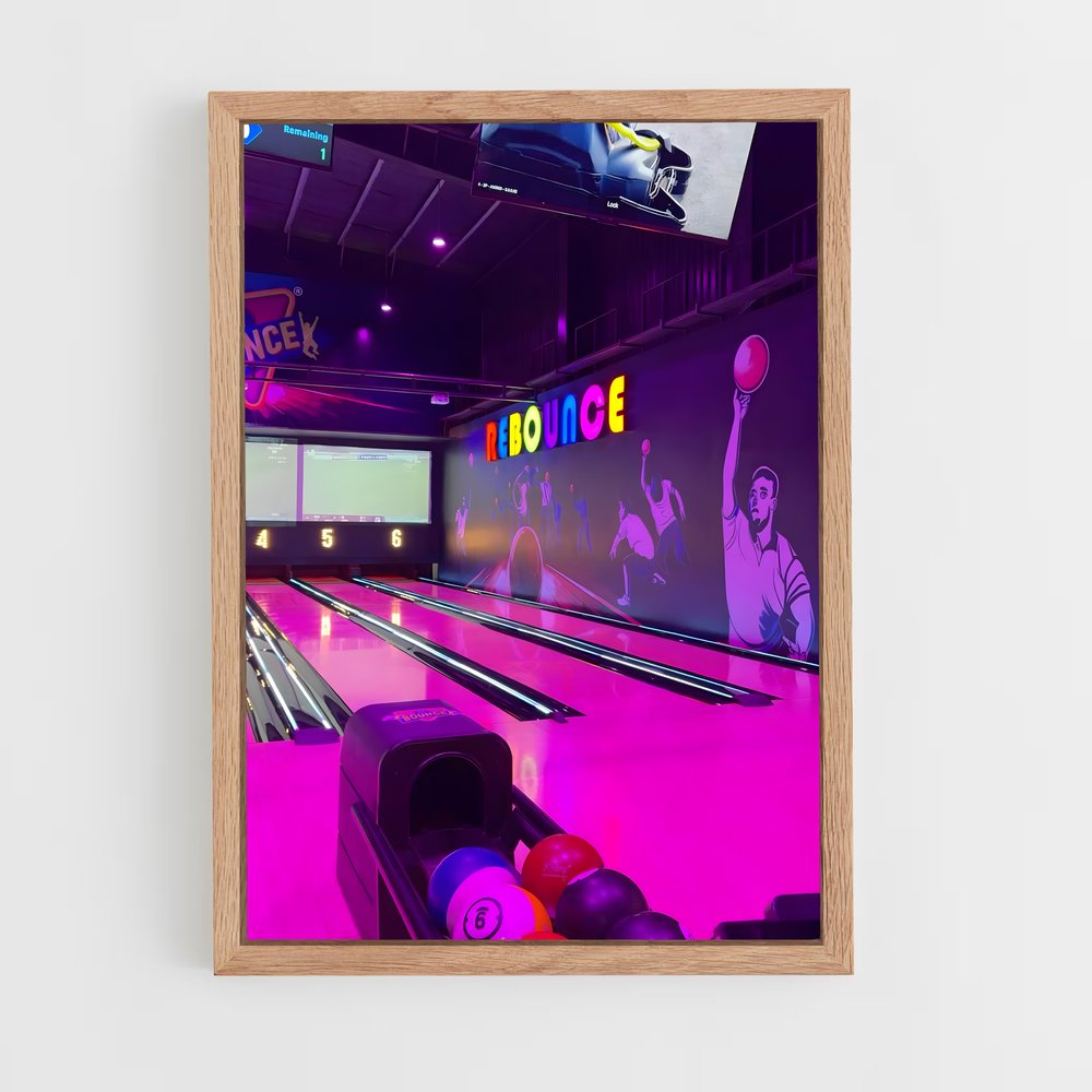 Poster Strike à la Fête – affiche Bowling (vue 4)