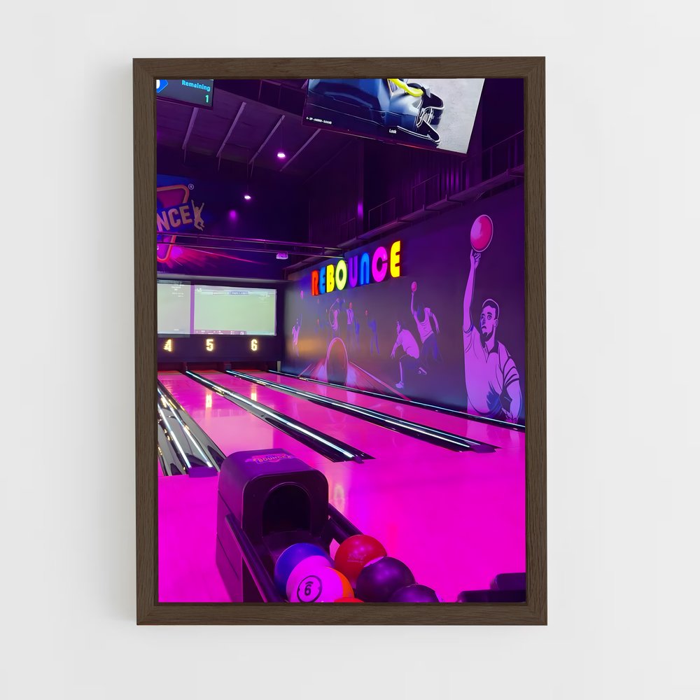 Poster Strike à la Fête – affiche Bowling (vue 5)