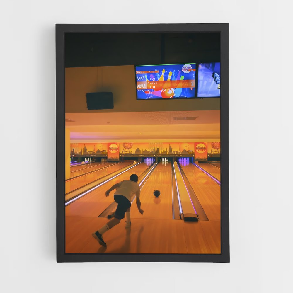 Poster Strike à la Vie – affiche Bowling (vue 2)