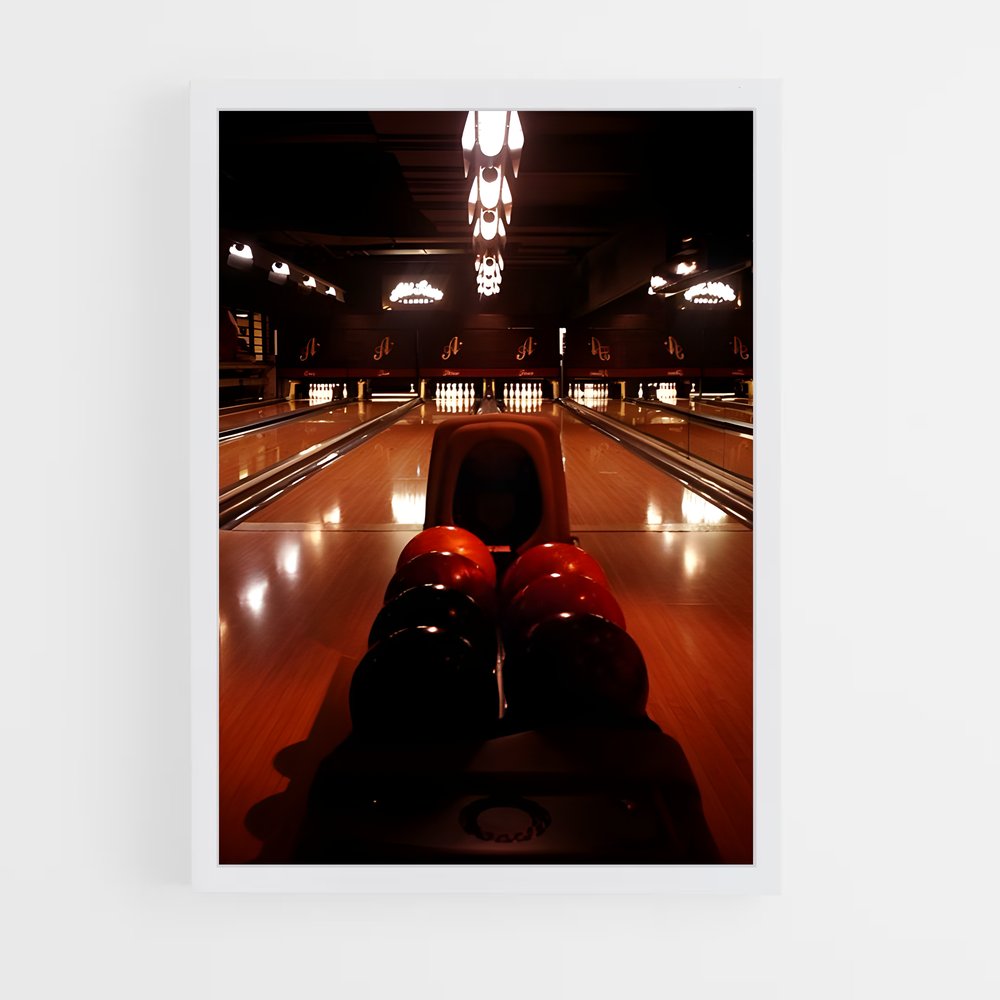 Poster Strike Aesthetic – affiche Bowling (vue 3)