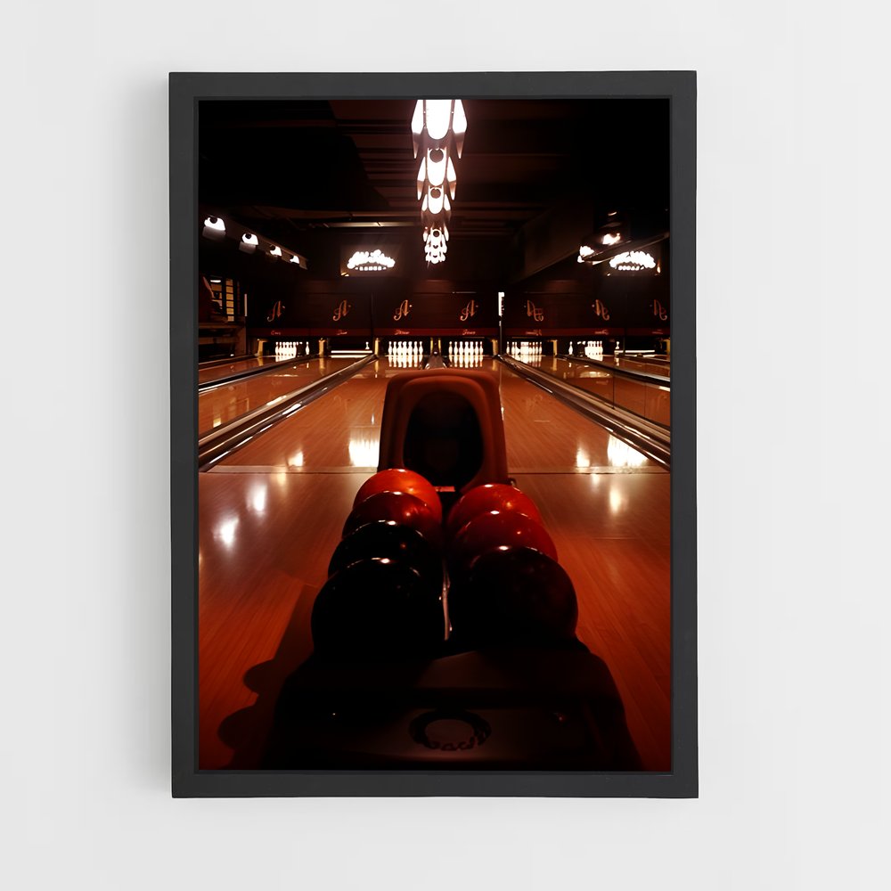 Poster Strike Aesthetic – affiche Bowling (vue 2)
