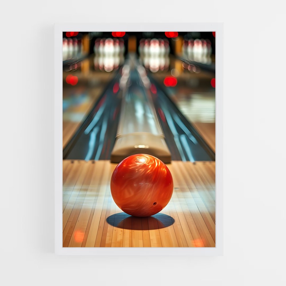 Poster Strike à la Quille – affiche Bowling (vue 3)