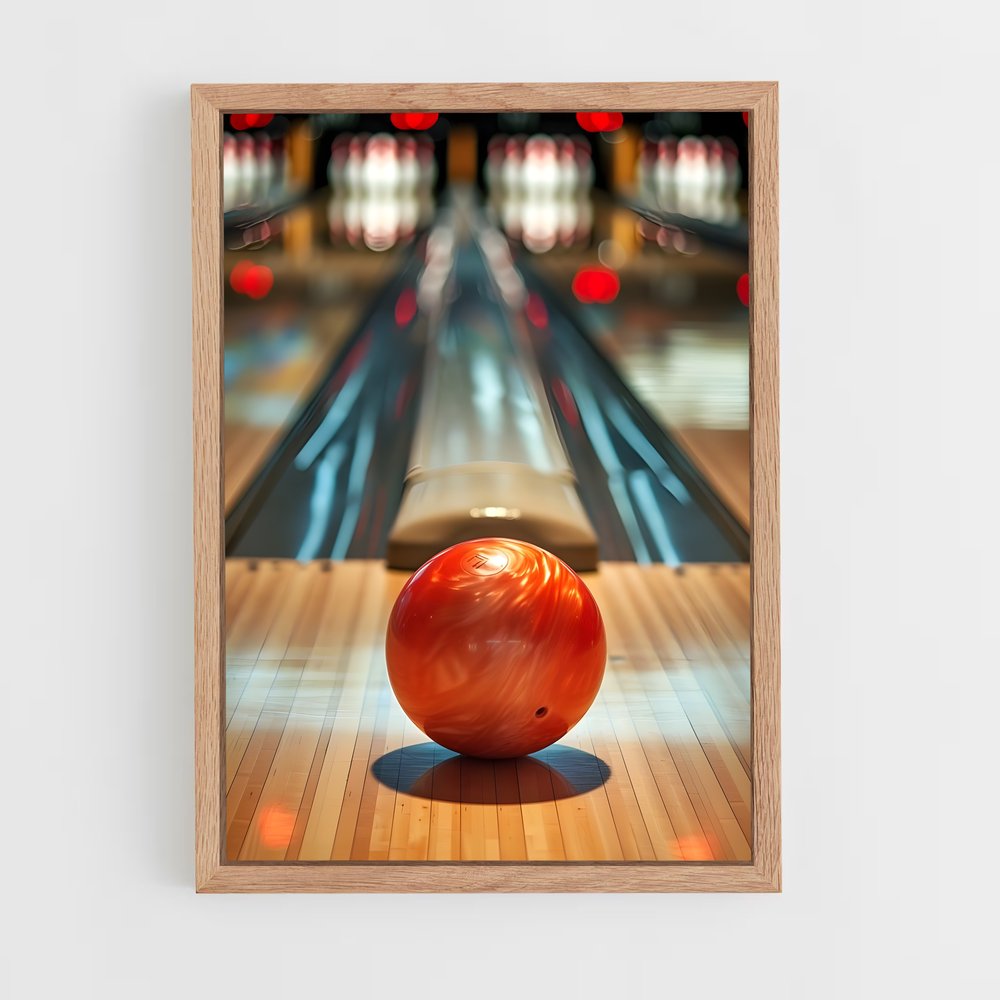 Poster Strike à la Quille – affiche Bowling (vue 4)