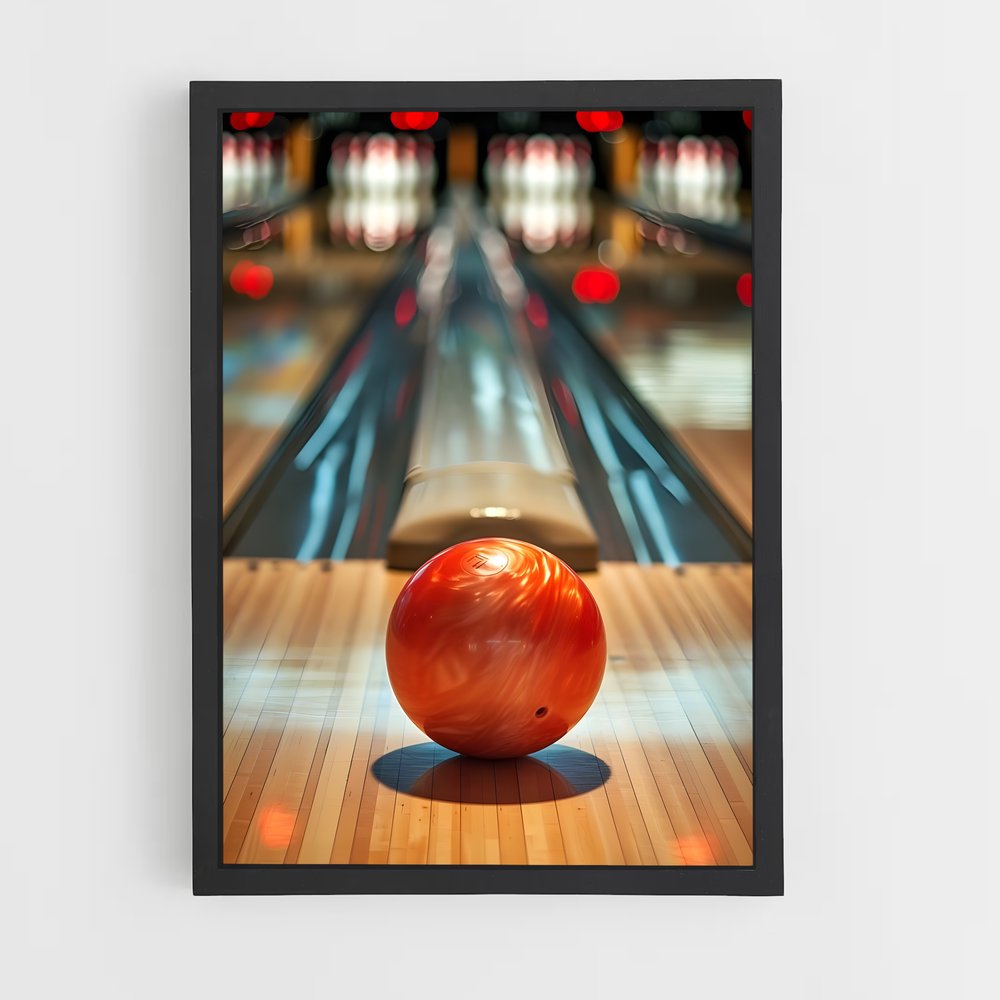 Poster Strike à la Quille – affiche Bowling (vue 2)