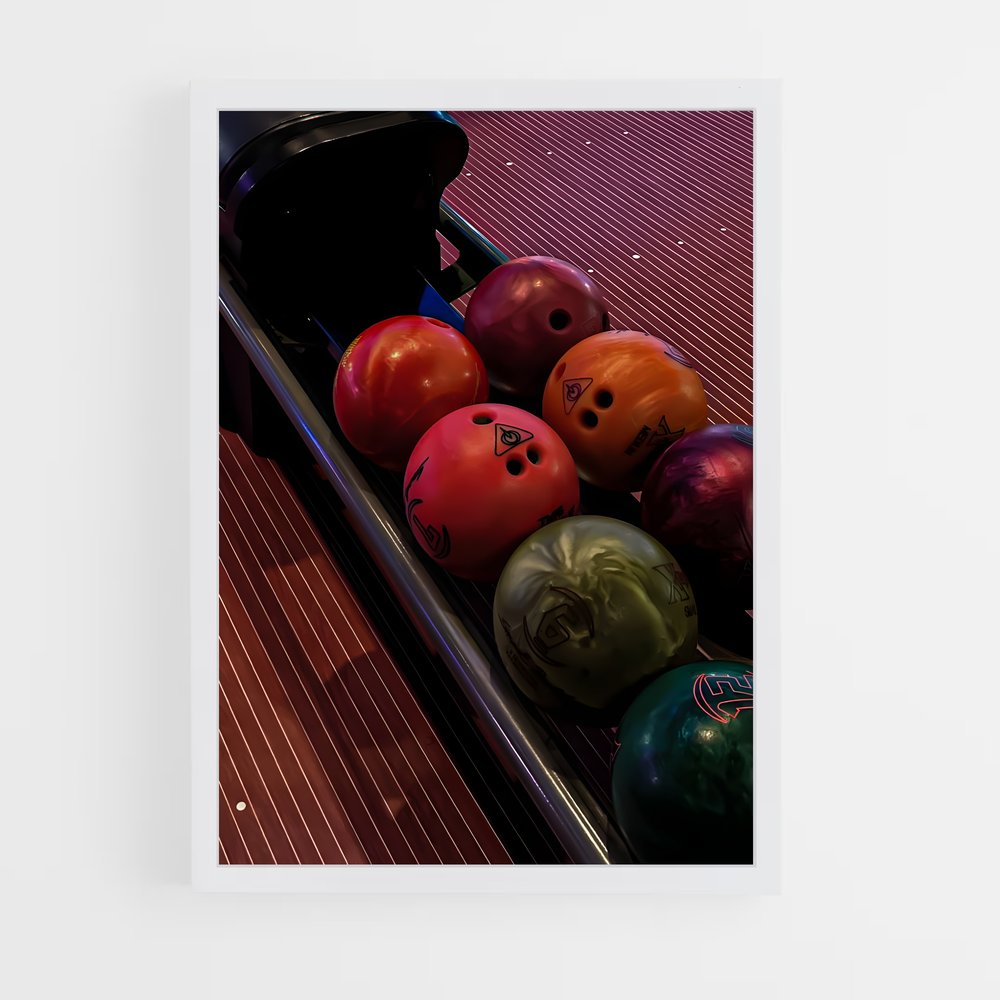Poster Strike Night – affiche Bowling (vue 3)