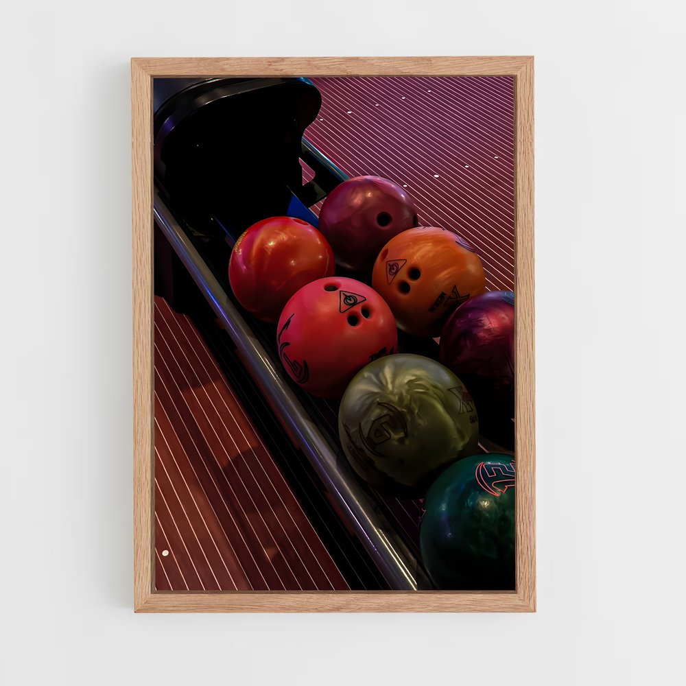 Poster Strike Night – affiche Bowling (vue 4)