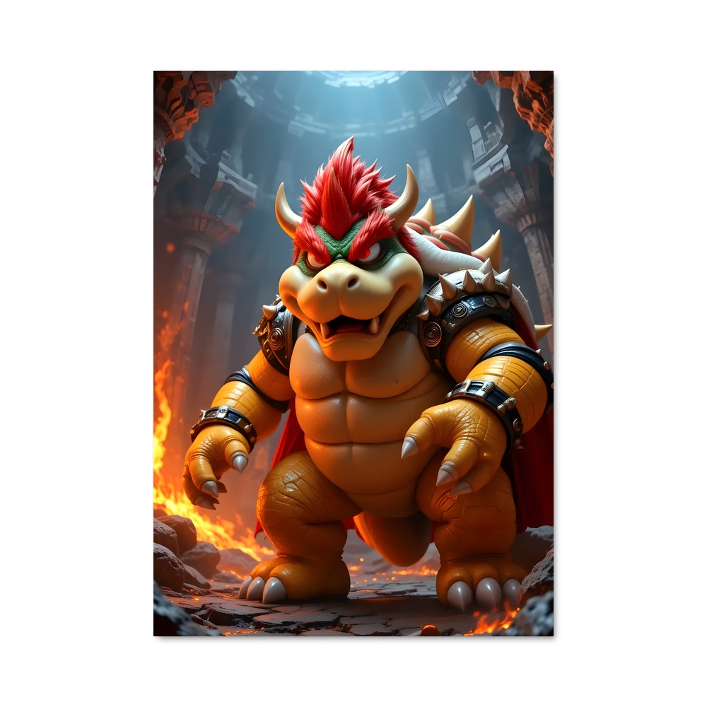 Poster Cave de Bowser – affiche Mario