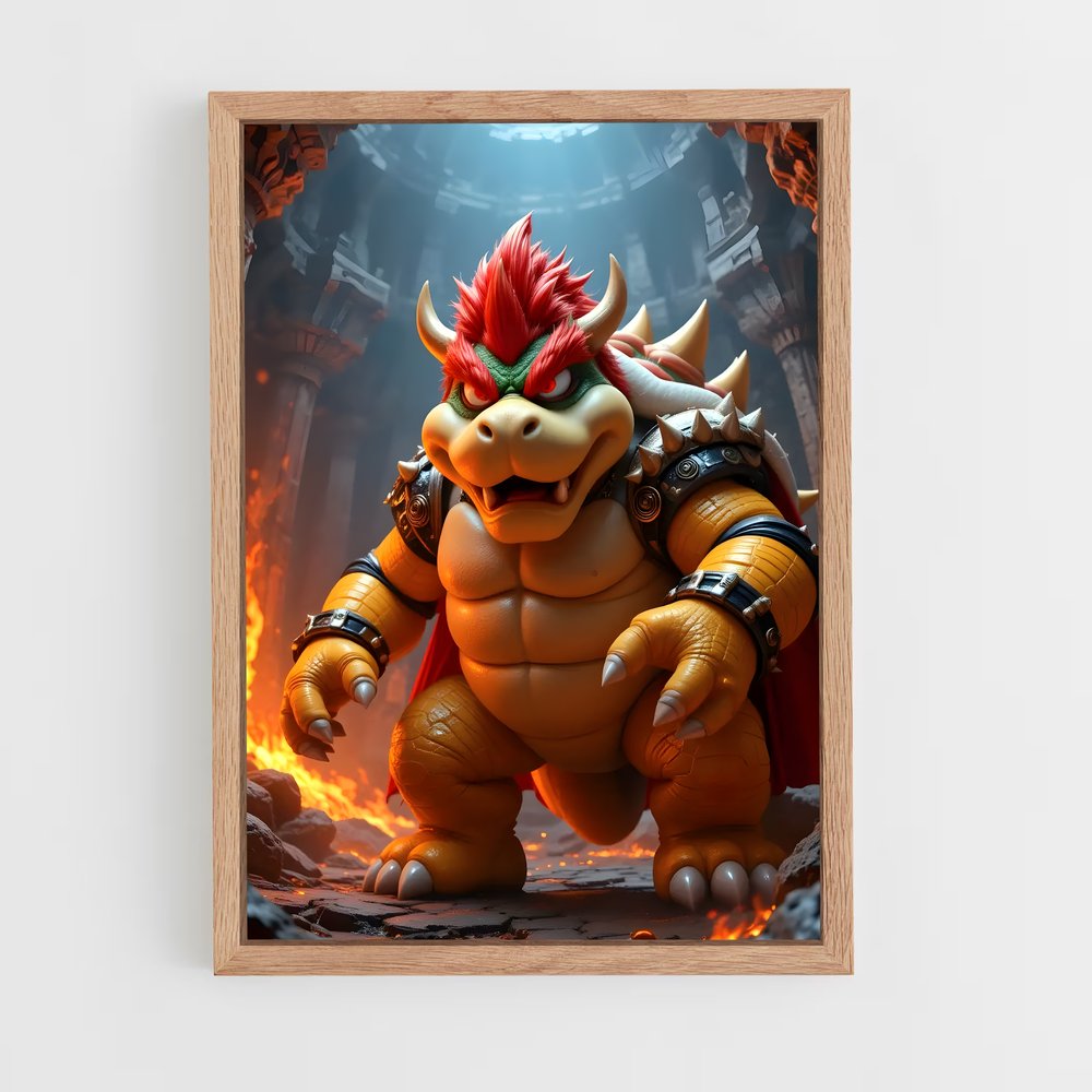 Poster Cave de Bowser – affiche Mario (vue 4)