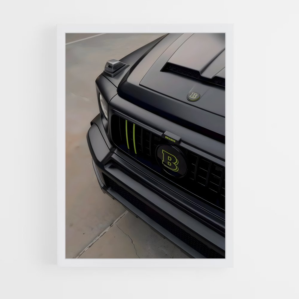 Poster Mustang Noir – affiche Brabus (vue 3)