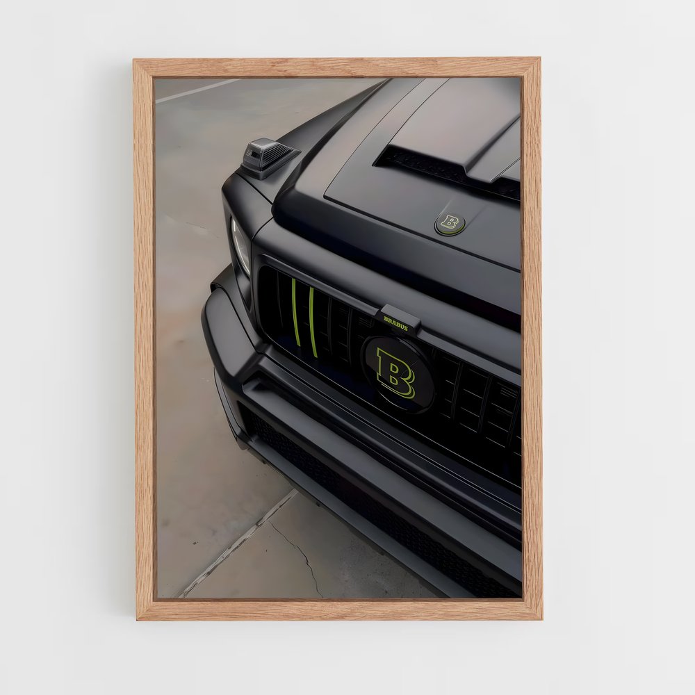 Poster Mustang Noir – affiche Brabus (vue 4)