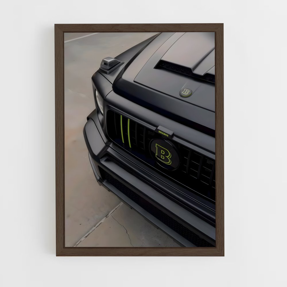 Poster Mustang Noir – affiche Brabus (vue 5)