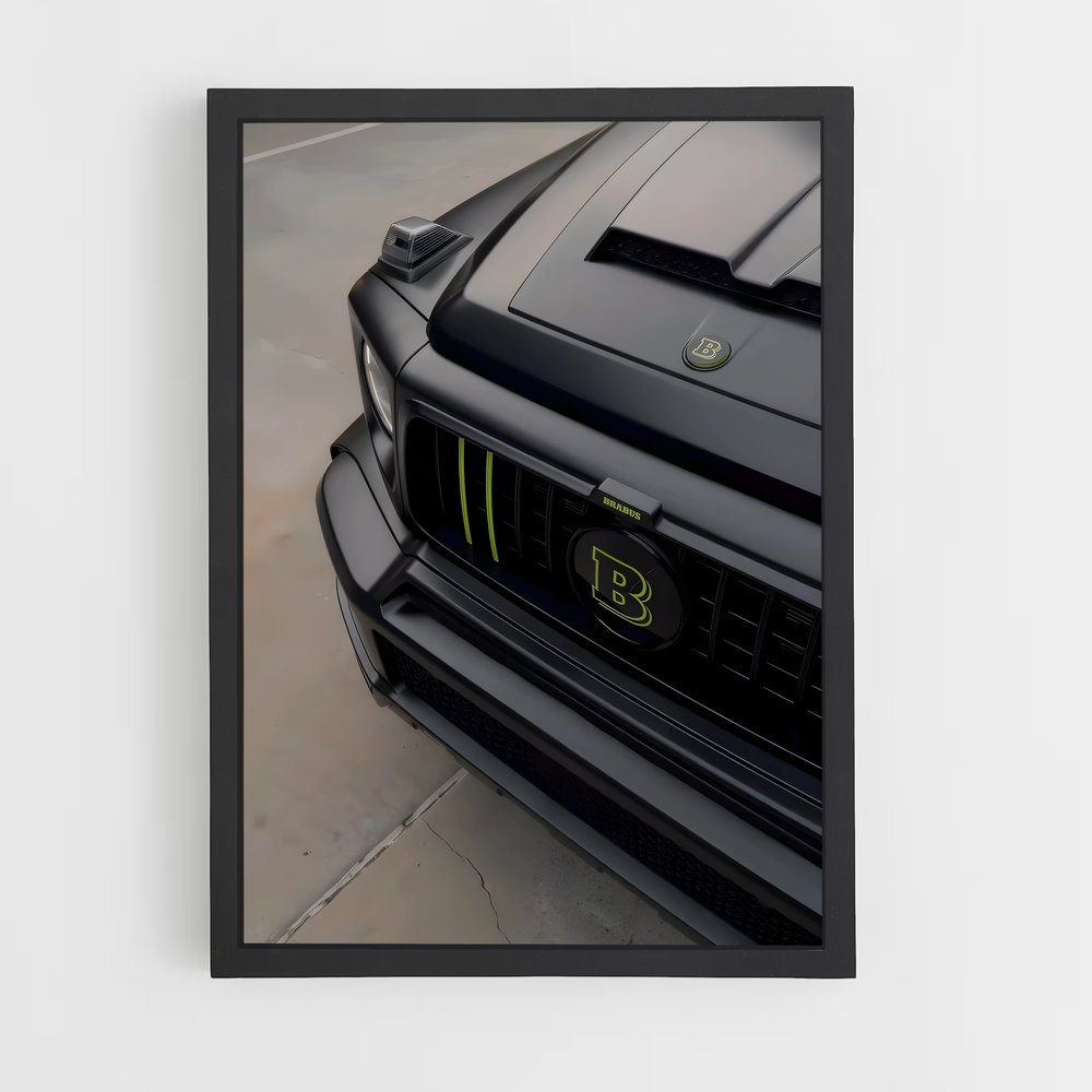 Poster Mustang Noir – affiche Brabus (vue 2)