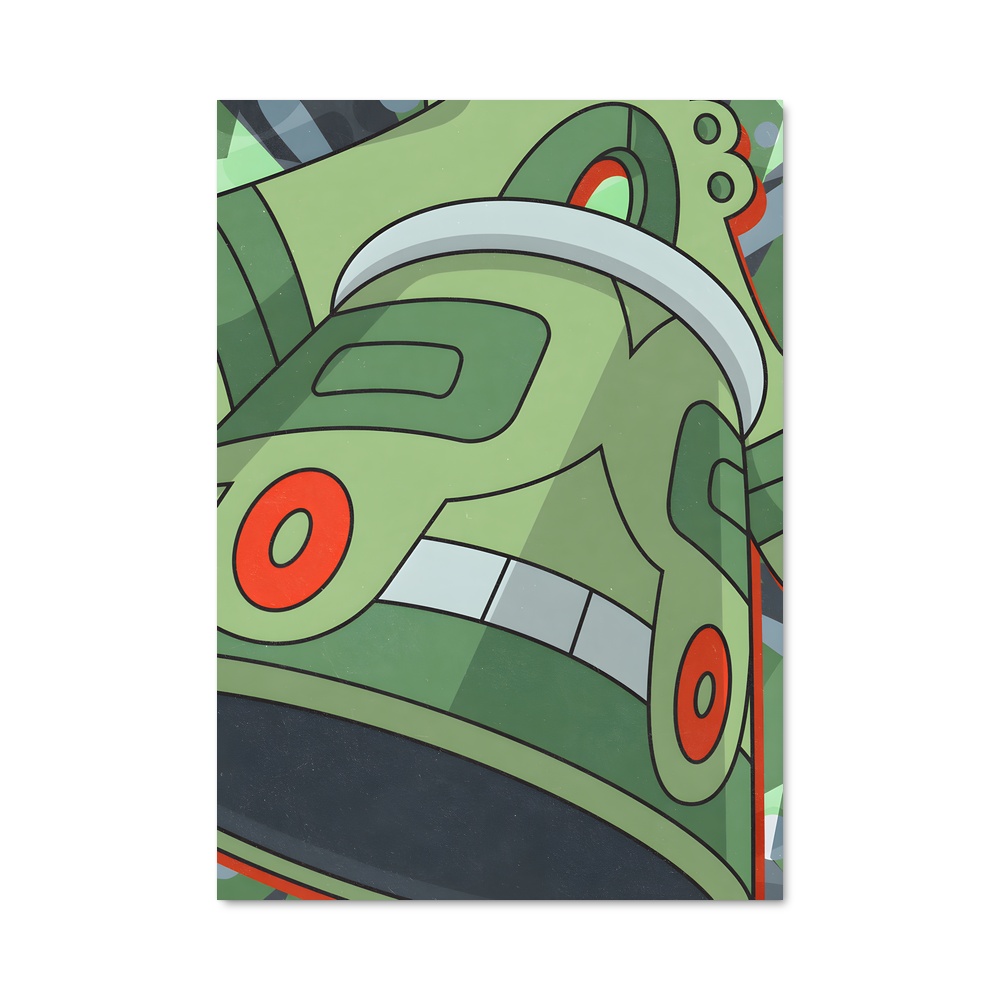 Poster Robot Vert – affiche Pokemon