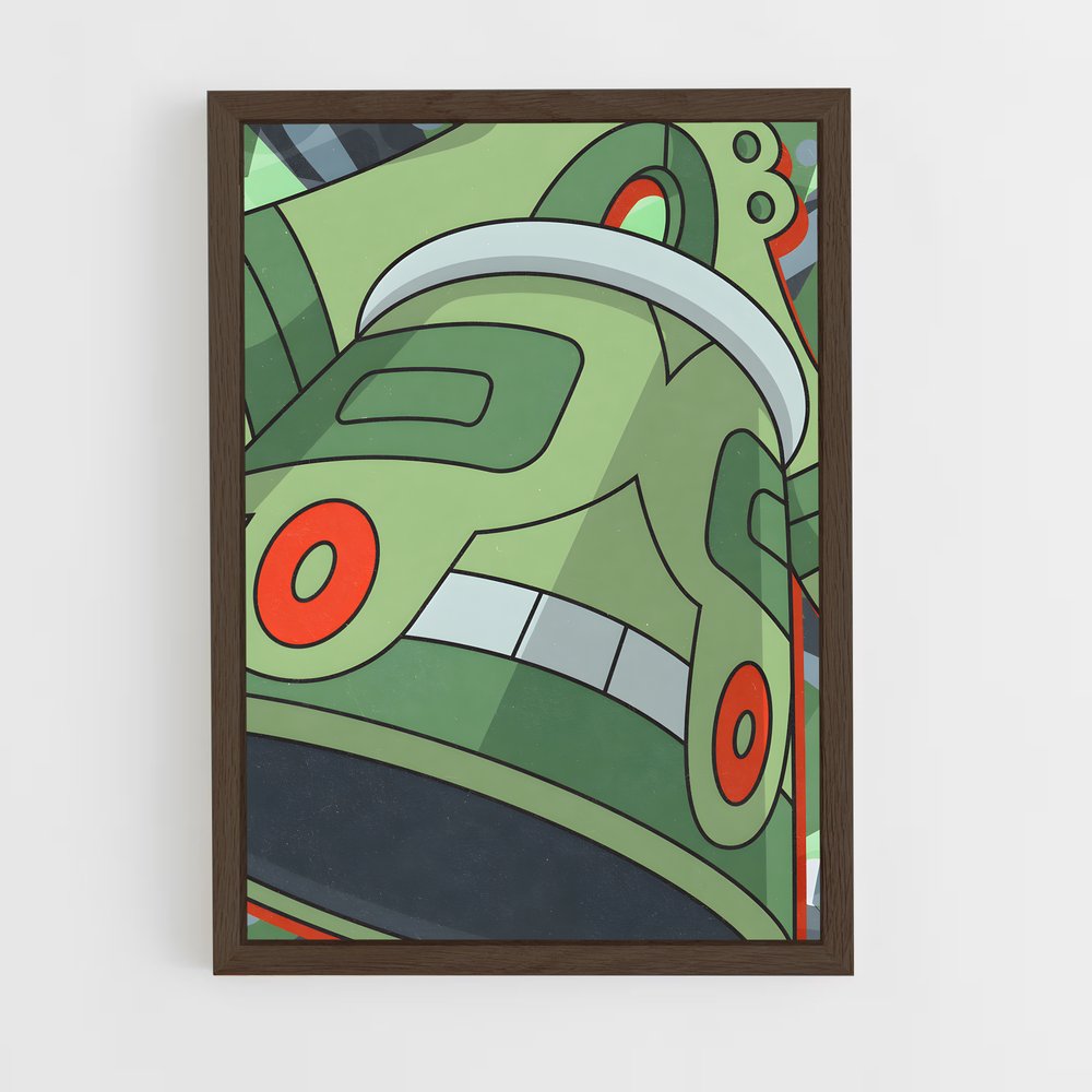 Poster Robot Vert – affiche Pokemon (vue 5)