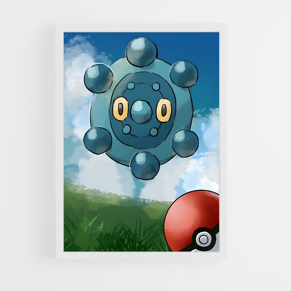 Poster Bronzor: Éclat Métallique – affiche Pokemon (vue 3)