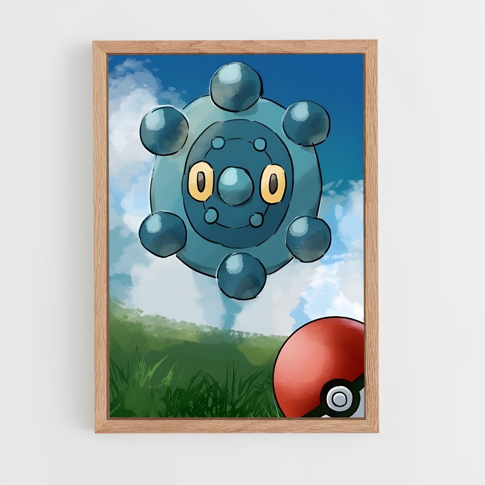 Poster Bronzor: Éclat Métallique – affiche Pokemon (vue 4)