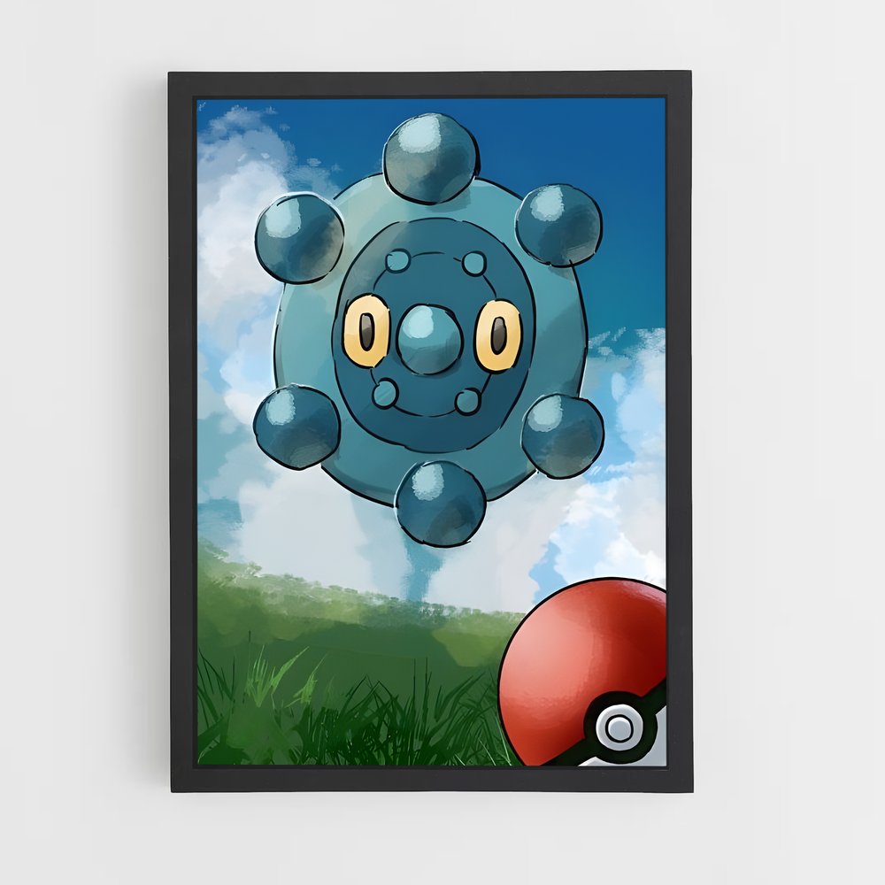 Poster Bronzor: Éclat Métallique – affiche Pokemon (vue 2)