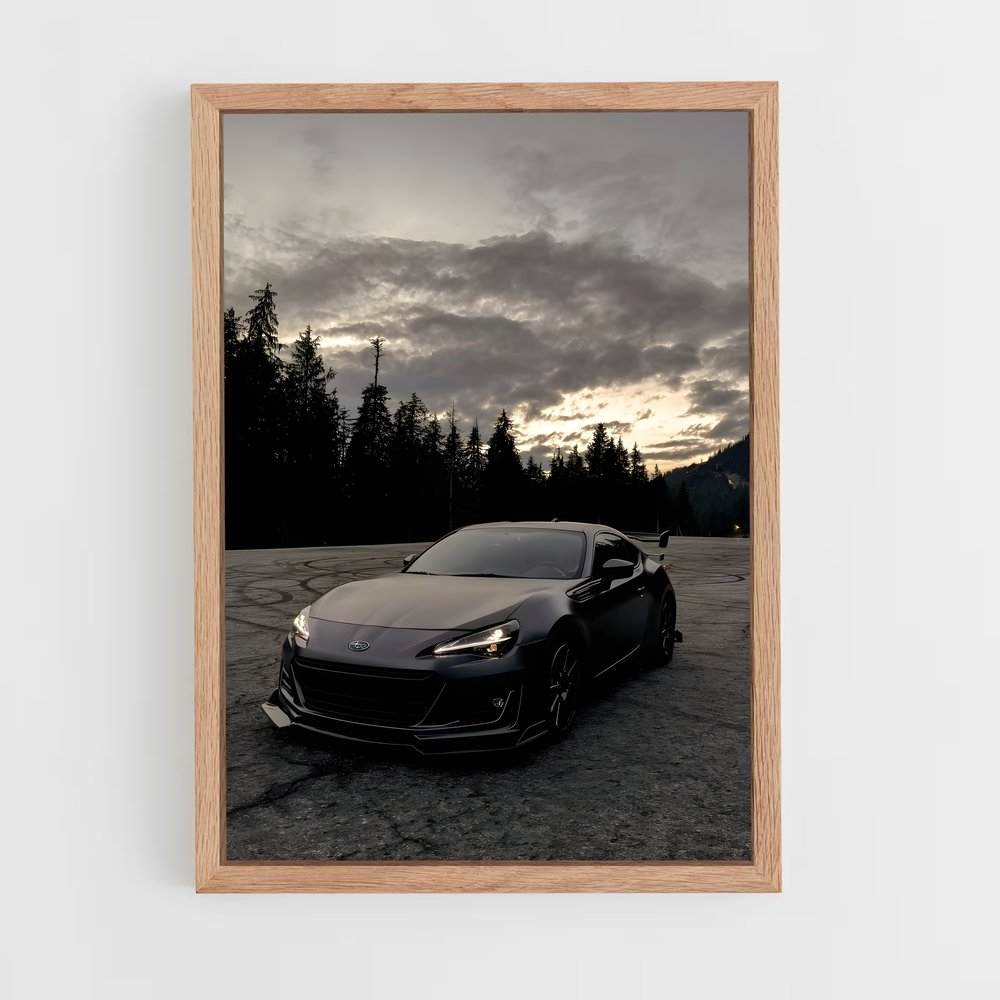 Poster Ciel Nuageux – affiche Subaru (vue 4)