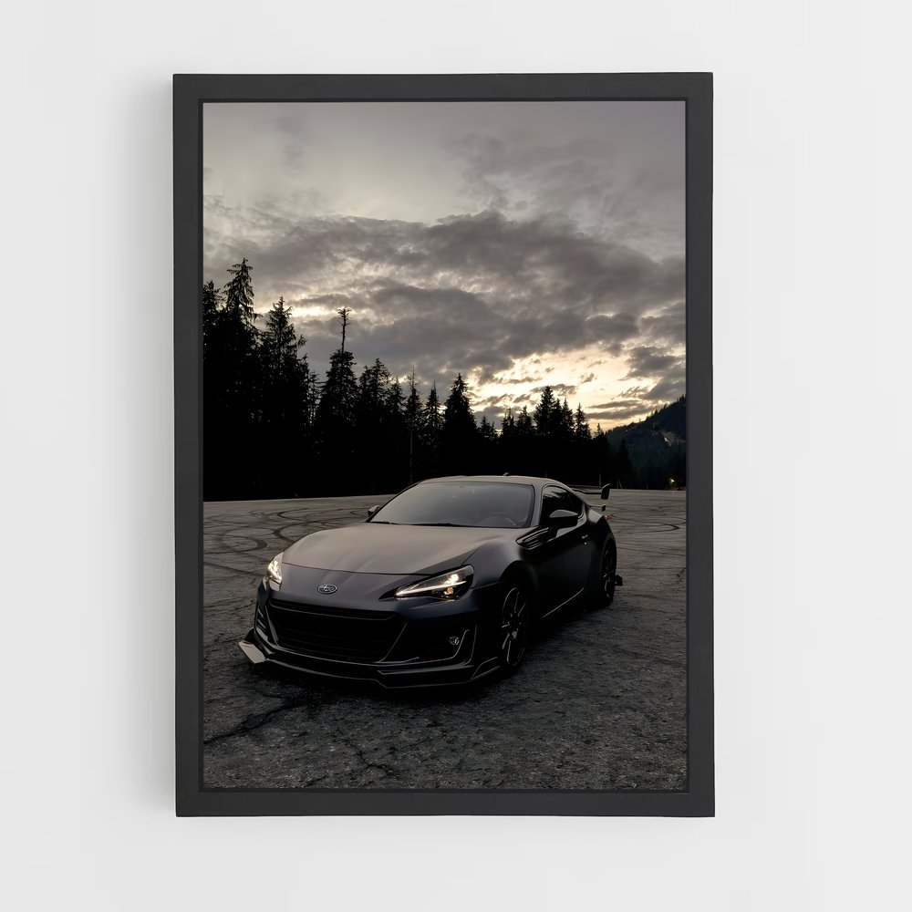 Poster Ciel Nuageux – affiche Subaru (vue 2)