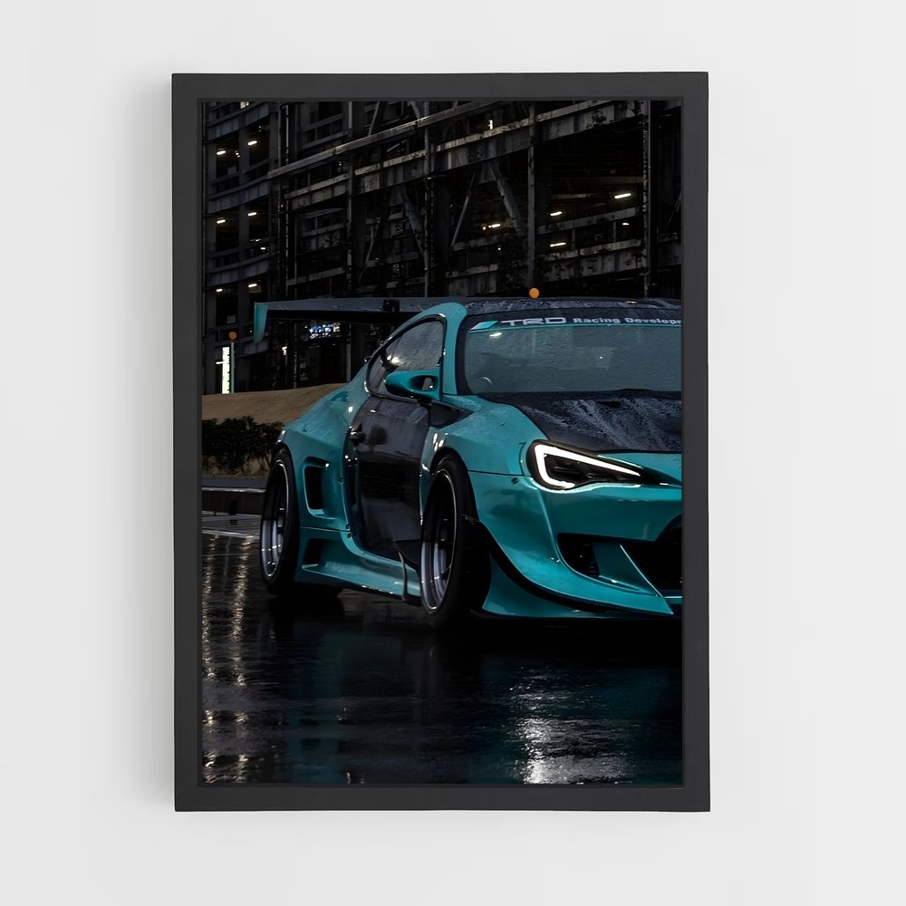 Poster Blue Rain – affiche Subaru (vue 2)