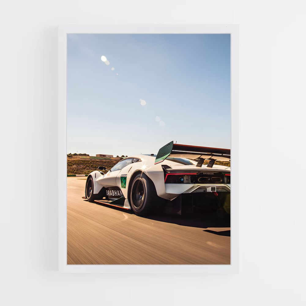Poster La Route Blanche – affiche Brabham (vue 3)